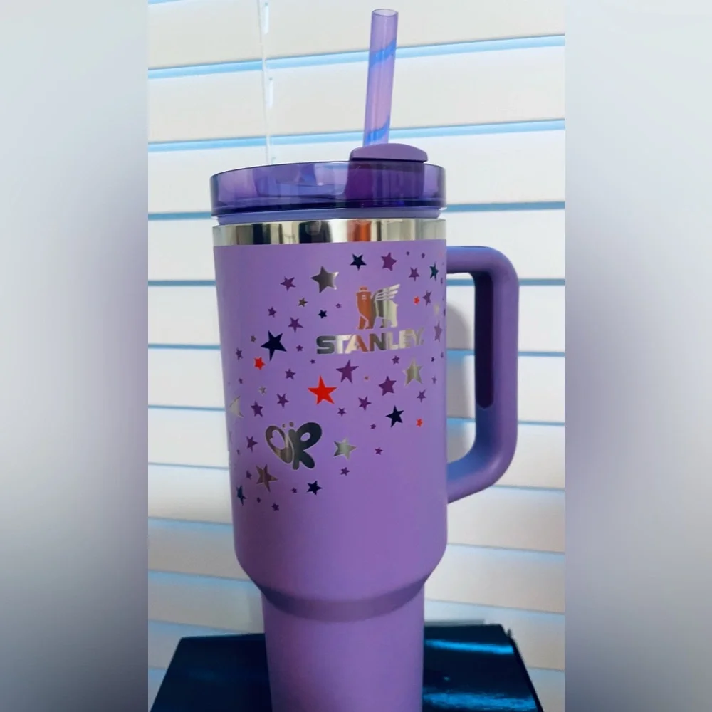 Stanley Limited Edition Olivia Rodrigo Purple Stainless Steel Travel Mug 40 oz - Picture 3 of 5